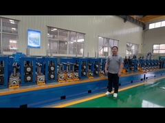 Χάλυβα συγκόλληση γραμμής παραγωγής τετραγωνικού σωλήνα για τετράγωνο σωλήνα