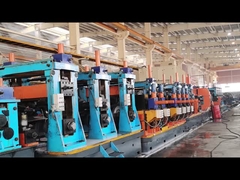 Υψηλής συχνότητας συγκολλημένο εργοστάσιο σωλήνων 76-203mm Διαμέτρου 1,5-8mm πάχος