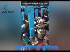 Ελεγχόμενο από PLC μηχανή σιδηροσωλήνων ERW 6-25mm OD 80m/min