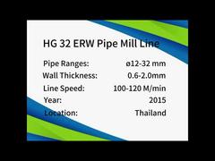 Σας παρουσιάζουμε τη μηχανή χαλυβδοσωλήνων από ανθρακούχο χάλυβα 500kW 70m/min