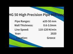 Μηχανή Μύλου Σωλήνων ERW 165mm Max 60m/min μηχανή κατασκευής σωλήνων