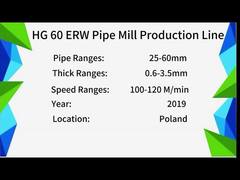 Μονάδα σωλήνων συγκολλημένων με υψηλή συχνότητα από ανθρακούχο χάλυβα