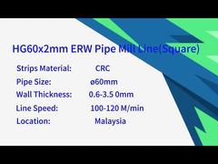 Μονάδα σωλήνων συγκολλημένων με υψηλή συχνότητα για τετράγωνους σωλήνες