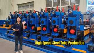 Υψηλής συχνότητας CE Certified ERW Tube Mill Welded Pipe Mill Engine Μηχανή σωλήνων από άνθρακα από χάλυβα κινητήρα