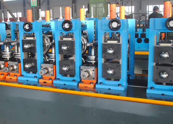 Σιδηροτροφείο για σωλήνες ακριβείας Anodizing Roll Forming Tube Mill For Furniture Od 32mm-89mm