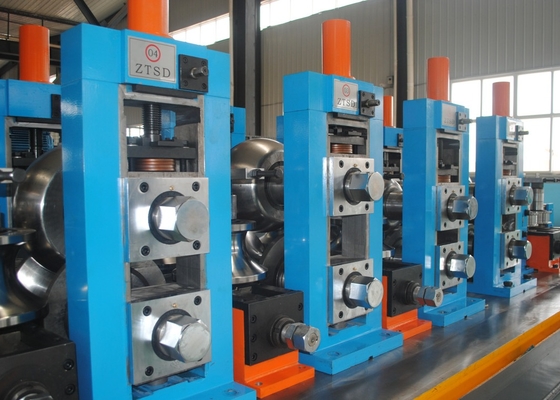 1-3mm πάχος ορθογώνιο Hf συγκολλημένο σωλήνα Mill ταχύτητα 100m/min Σιδηροδρομική γραμμή παραγωγής σωλήνων