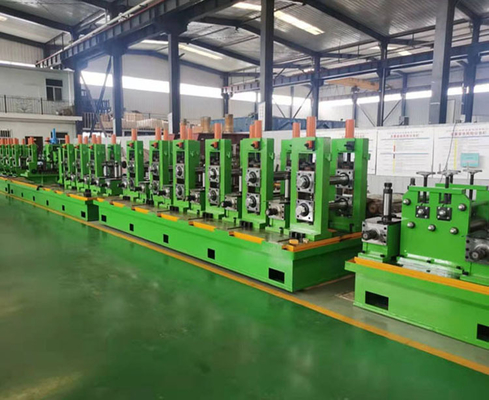 Σιδηροτροφείο για σωλήνες ακριβείας Anodizing Roll Forming Tube Mill For Furniture Od 32mm-89mm