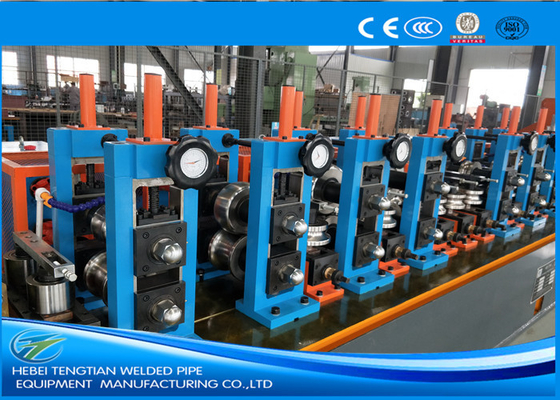 Προσαρμοσμένη ERW Pipe Mill Machine Production Line Ενεργειακή εξοικονόμηση Μπλε χρώμα HG32