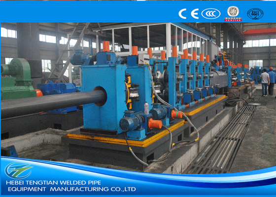 Υψηλής συχνότητας ERW Tube Mill Machine Worm Gearing Στρογγυλό 165 * 6mm Μέγεθος