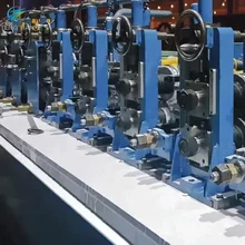 6mm τοίχωμα Tube Mill Machine με έλεγχο PLC και Cr12 σκληρύνει κυλίνδρους