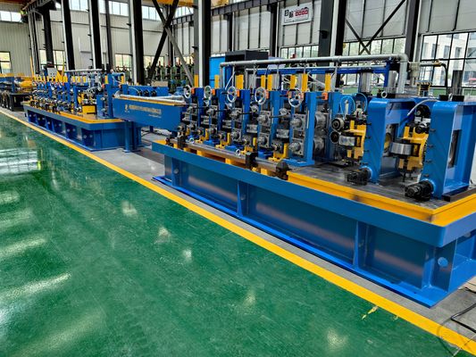 Απευθείας σχηματισμός σε τετράγωνο και ορθογώνιο 6m-18m συγκολλημένο εργοστάσιο σωλήνων για 200x200mm σωλήνες χάλυβα άνθρακα Tube Mill Erw Steel Pipe Making Machine