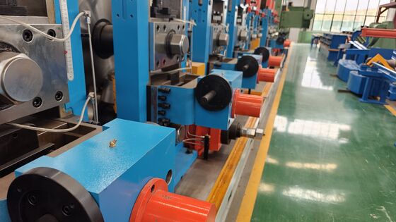 Προηγμένη Μηχανή Σωλήνων ERW με Τεχνολογία Συγκόλλησης Υψηλής Συχνότητας για Σωλήνες από Ανθρακούχο Χάλυβα Μηχανή Σωλήνων CE ISO για Σωλήνες 21-63mm 50m/min